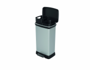 CURVER PEDAL DUSTBIN 23L+23L /IML METALLISED