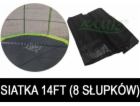 14ft trampoline síť - 8 polí černá