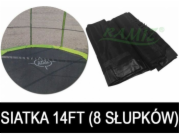 14ft trampoline síť - 8 polí černá