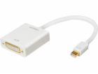 LogiLink DisplayPort Mini AV adaptér – DVI-I bílý (CV0037B)