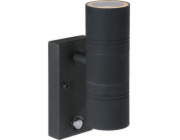 Nástěnná lampa Lucida nástěnná lampa Góra-DODIE Black Lucide ARNE-LED 14866/10/30 se snímačem pohybu
