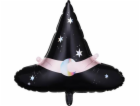 PartyDeco Fólie Balloon Witch Hat, 66,5x57,5 cm jedna vel...
