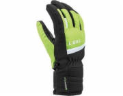 Lyžařské rukavice Leki Max Junior lime, velikost 4.0