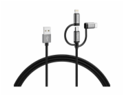 Varta Speed Charge & Sync Cable 3in1 USB-A auf Light./Mic./USB-C