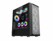 1stCOOL Wind Storm ML-WSTORM-B 1stCOOL skříň Wind Storm Black MiddleTower, AU, USB3.0, bez zdroje, černá