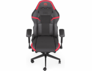 Endorfy herní židle Scrim RD / kombinace textil / kůže / černočervená