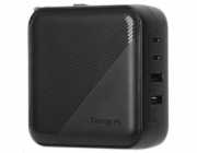 Targus - Síťový adaptér - GaN - 100 Watt - PD - 4 výstupní konektory (2 x USB-C, 2 x 9 pin USB Type A) - černá