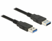 Delock Kabel USB 3.0 Typ-A samec > USB 3.0 Typ-A samec 2,0 m černý