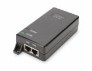 DIGITUS Gigabit Ethernet PoE + Injector, 802.3at Power Pins: 4/5 (+), 7/8 (-), 30W