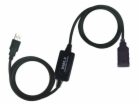 PREMIUMCORD USB 2.0 repeater a prodlužovací kabel A/M-A/F...