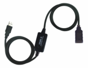 PREMIUMCORD USB 2.0 repeater a prodlužovací kabel A/M-A/F 10m