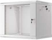 Nástěnný rack 19   9U 600X450mm šedý flat pack