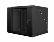 LANBERG RACK CABINET 19” DOUBLE-SECTION WALL-MOUNT 9U/600X600 (FLAT PACK) BLACK  