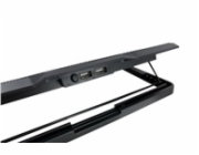 C-TECH chladící podložka pod NTB CLP-140, 15,6", 2x 140mm, 2x USB, modré podsvícení