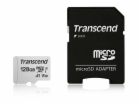 TRANSCEND MicroSDXC karta 128GB 300S, UHS-I U3 V30 + adaptér