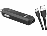 AVACOM NACL-QC2XC-KK AVACOM CarMAX 2 nabíječka do auta 2x Qualcomm Quick Charge 2.0, černá barva (USB-C kabel)