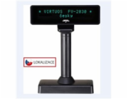 Virtuos VFD zákaznický displej Virtuos FV-2030B 2x20 9mm, serial, černý