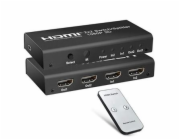 PremiumCord HDMI switch 2:2, 3D,1080p,dálkové ovl.
