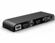 PremiumCord HDMI switch 3:1, 4K@60Hz, dálkové ovl.