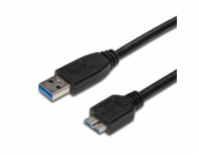Kabel microUSB 3.0 5Gbps USB A - microUSB B, MM, 5m
