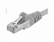 PREMIUMCORD Patch kabel CAT6a S-FTP, RJ45-RJ45, AWG 26/7 15m šedá