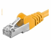 PREMIUMCORD Patch kabel CAT6a S-FTP, RJ45-RJ45, AWG 26/7 5m oranžová