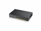 Zyxel GS1920-8HPV2 10-port Smart Managed PoE Switch Switc...