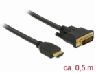 Delock - Kabel adaptéru - HDMI s piny (male) do DVI-D s p...