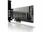 AXAGON PCEM2-D, PCIe x4 - M.2 NVMe M-key + SATA B-key slo...