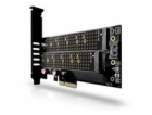 AXAGON PCEM2-D, PCIe x4 - M.2 NVMe M-key + SATA B-key slo...