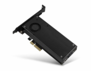 AXAGON PCEM2-DC, PCIe x4 - M.2 NVMe M-key + SATA B-key slot adaptér, chladič, LP