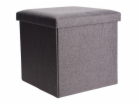 Taburet s úložným prostorem 38x38cm šedá KO-101000520seda