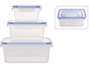 Dóza na potraviny sada 3 ks (500 ml, 900 ml, 1,5 l) plast