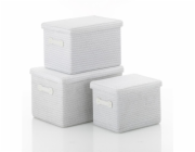 Sada košů RIMOSSA 3 ks bílá KL-21672