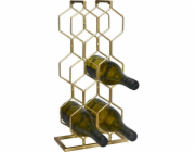 Stojan na víno kovový 8 lahví zlatá KO-C37880420