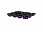 Forma na muffiny s nepřilnavým povrchem 12 ks Purple Meta...