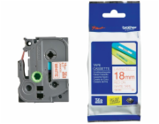 BROTHER TZE242 - kazeta TZ šířky 18mm, laminovaná TZE-242, bílá/červené písmo