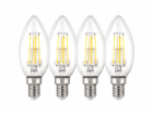 Philips LED Lampe E14 4er Set 40W 2700K Filament Kerzenform