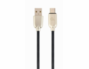 Gembird KAB051359 USB 2.0 AM na Type-C (AM/CM), 2m, černý CABLEXPERT Kabel USB 2.0 AM na Type-C kabel (AM/CM), 2m, pogumovaný, černý, blister, PREMIUM QUALITY
