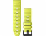 Garmin QuickFit 26mm, silikonový, žlutý, černá přezka 010-12864-04 Garmin Řemínek QuickFit 26 mm, silikonový, žlutý, černá přezka