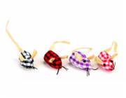 Beeztees Hračka pro kočky látková myš 4cm