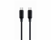 GEMBIRD Kabel USB PD (Power Delivery), 100W, Type-C na Type-C kabel (CM/CM), 1,5m, datový a napájecí, černá