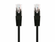 C-TECH kabel patchcord Cat5e, UTP, černý, 1m