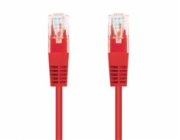 C-TECH kabel patchcord Cat5e, UTP, červený, 2m