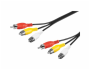 Goobay 3xcinch -> 3xcinch kabel