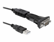 DeLOCK USB 2.0 adaptér, USB-A zástrčka > sériová RS-232 zástrčka