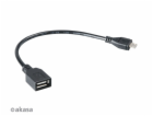 AKASA kabel redukce USB OTG Micro USB male na USB Type-A ...