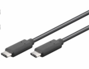 PremiumCord Kabel USB 3.1 konektor C/male - USB 3.1 C/male, černý, 0,5m