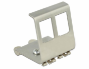 Delock Keystone Metal Mounting 2 Port for DIN rail 