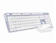 CONNECT IT Combo bezdrátová šedá klávesnice + myš, CZ + SK layout
